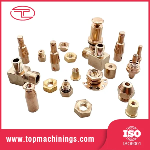 Componenti in ottone lavorati a CNC